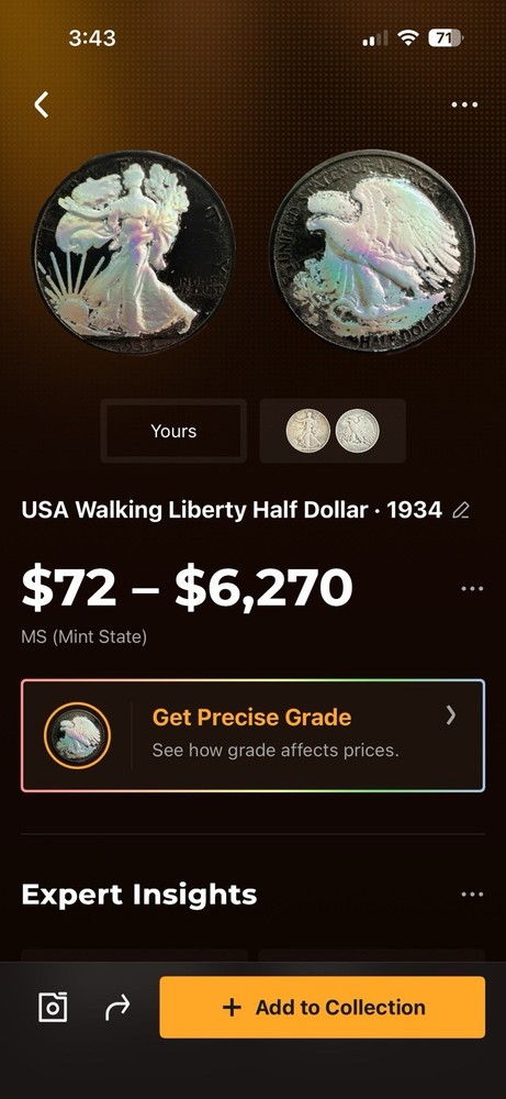 Liberty Eagle Hologram Strong Full Breast Feathers Numismatic - QUICK SHIP!