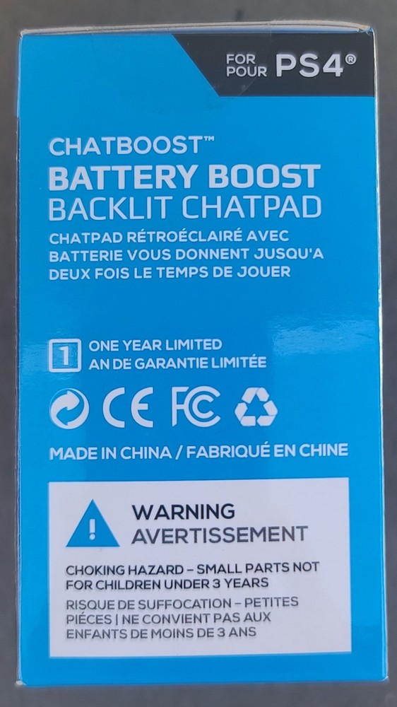 Collective Minds ChatBoost Backlit Chatpad Black for PS4 Controller CM 00080