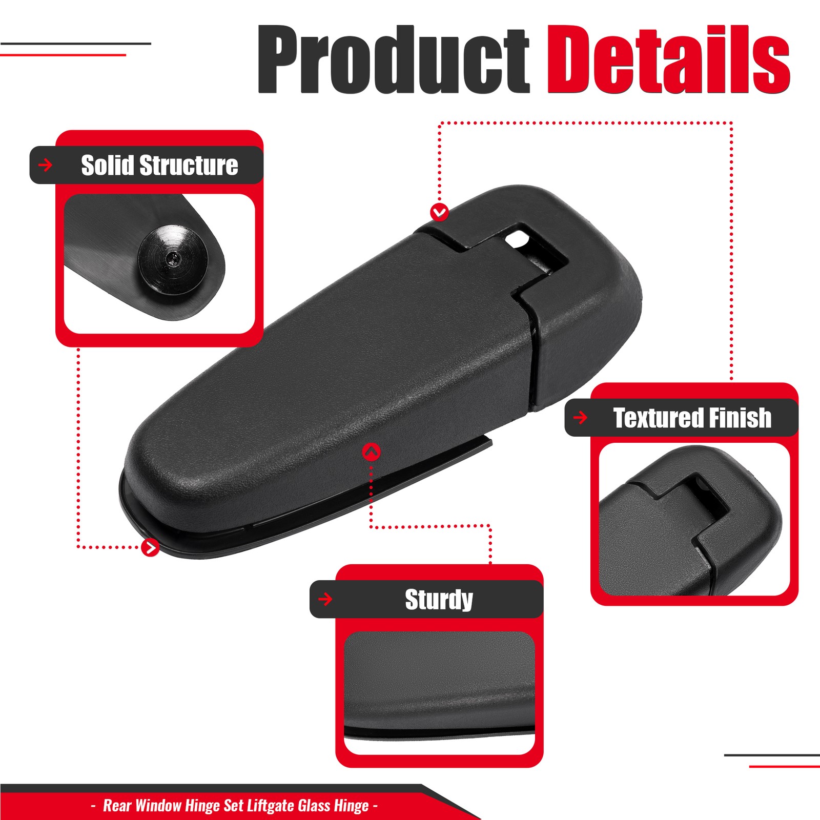 New Rear Window Glass Hinges Liftgate For Jeep Grand Cherokee 1999-2004 Textured