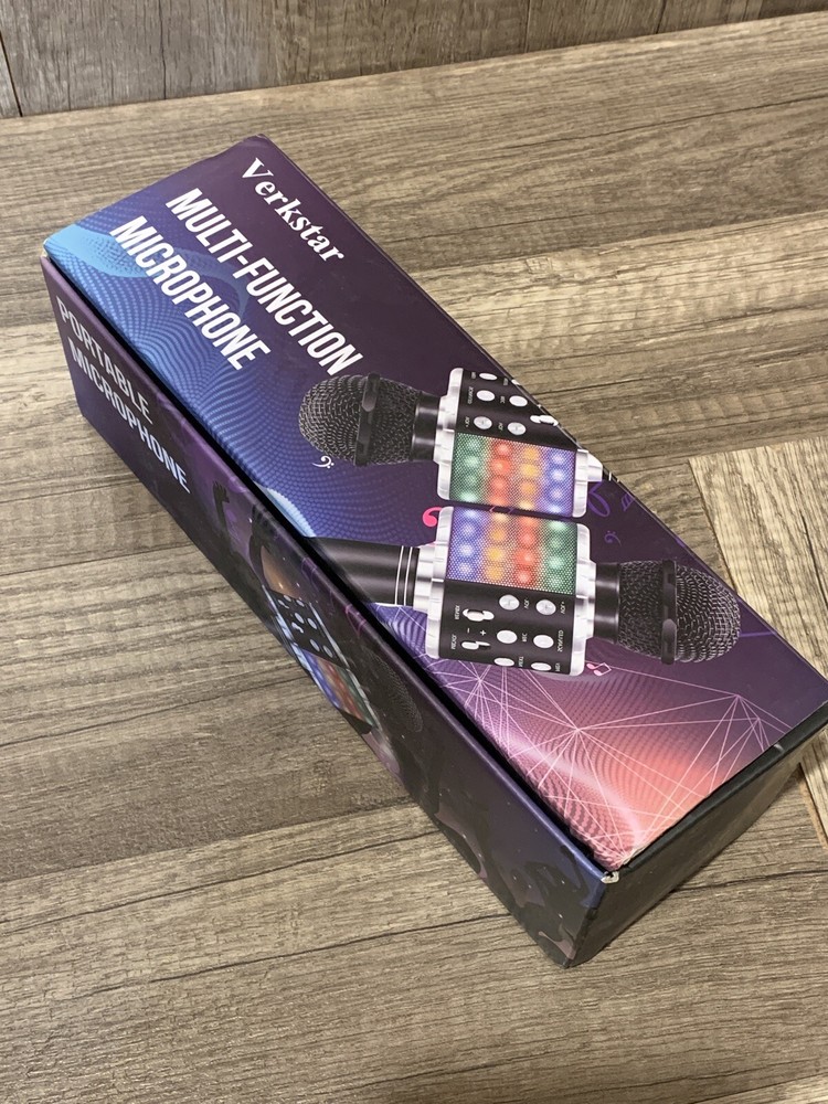 Verkstar Bluetooth karaoke Microphone USB Silver