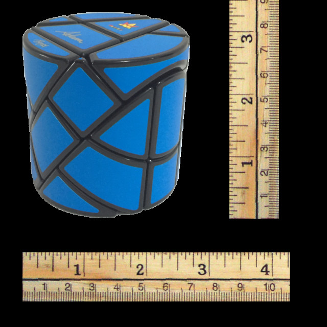 Ghost Cube Hedgehog Blue Labels - Meffert's Rotation Puzzle