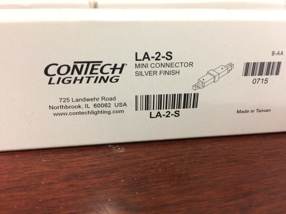 CONTECH LIGHTING LA-2-S SILVER MINI CONTECTOR