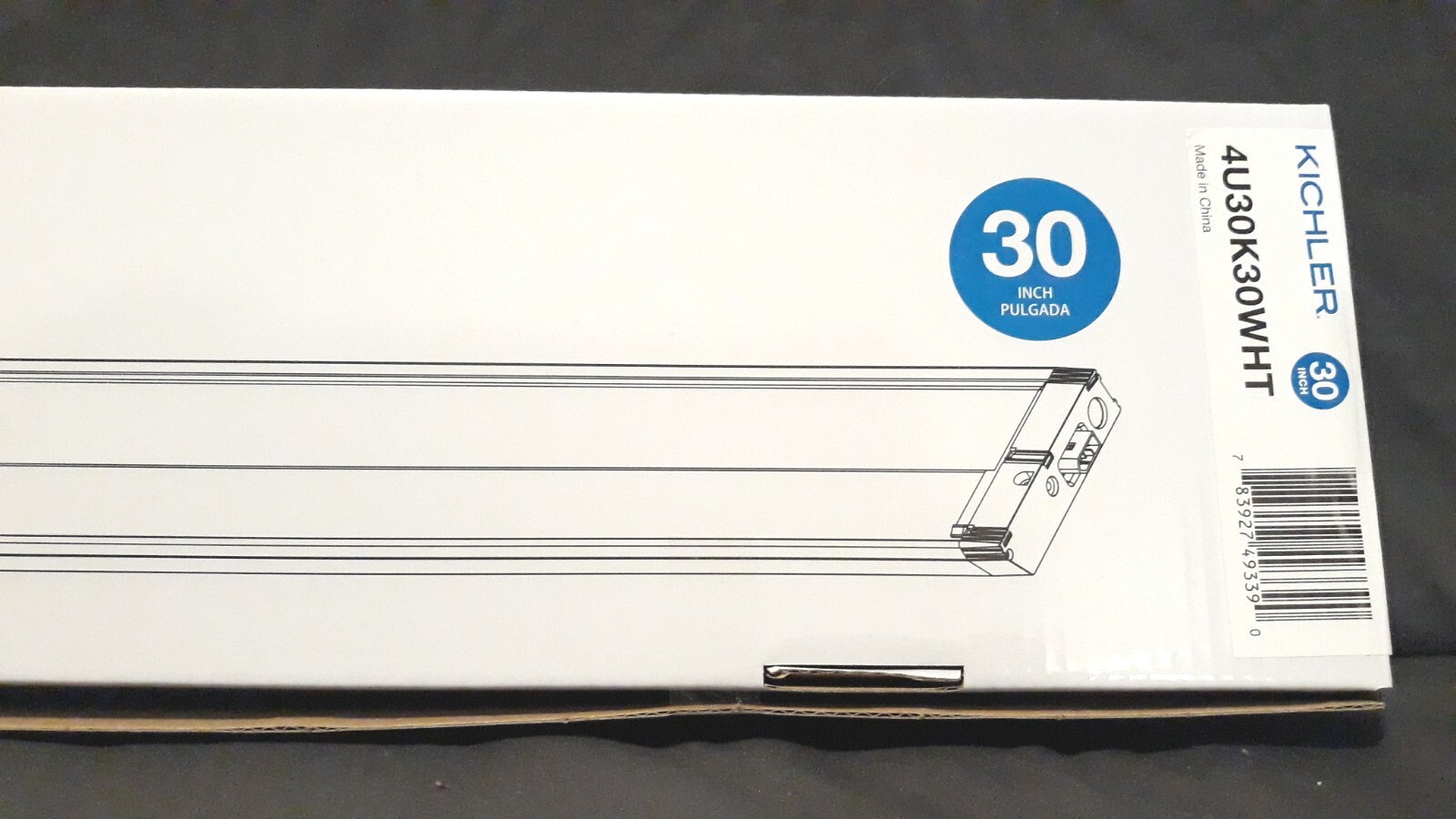 Kichler 4U Series LED 30" Under Cabinet Lighting 4U30K30WHT Indoor 3000K