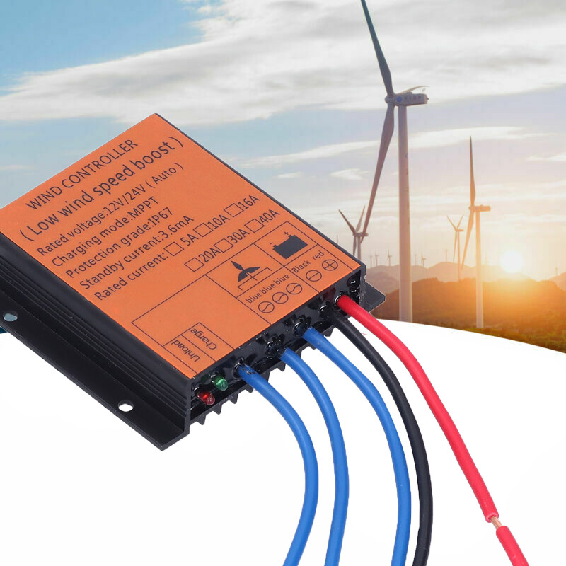 800W 12V 24V MPPT Wind Generator Charge Controller Battery Boost Regulator US