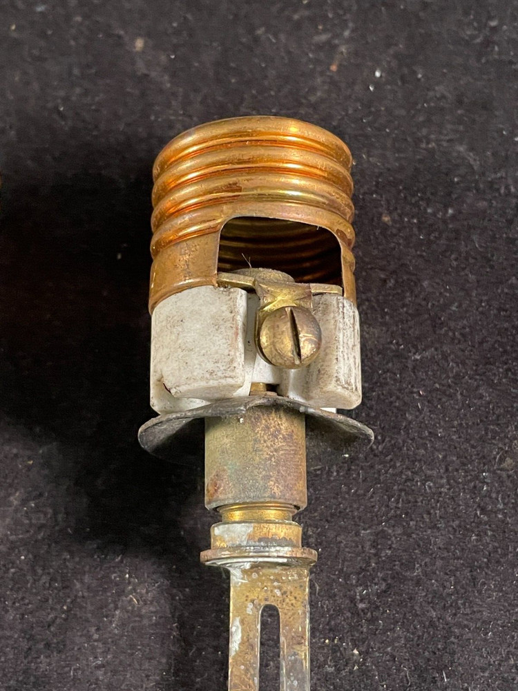 set of 5 antique adjustable medium base sockets