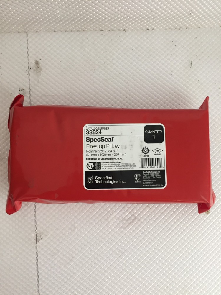 SPECSEAL SSB24 SSB FIRESTOP PILLOW 2"X4"X9"...178