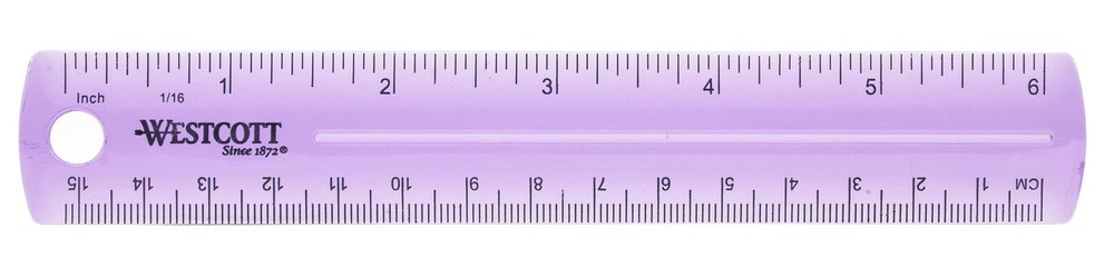 Plastic Ruler, 6-Inch, 00412