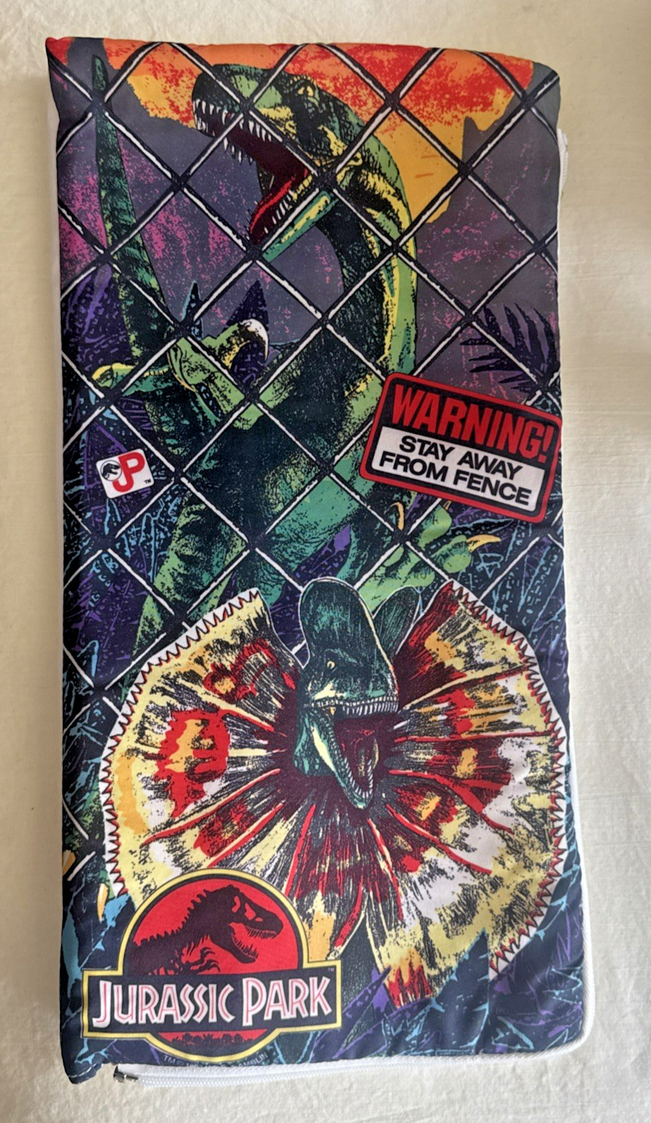 Jurassic Park Store Sample Display Sleeping Bag 9 1/2 X 18 1/2