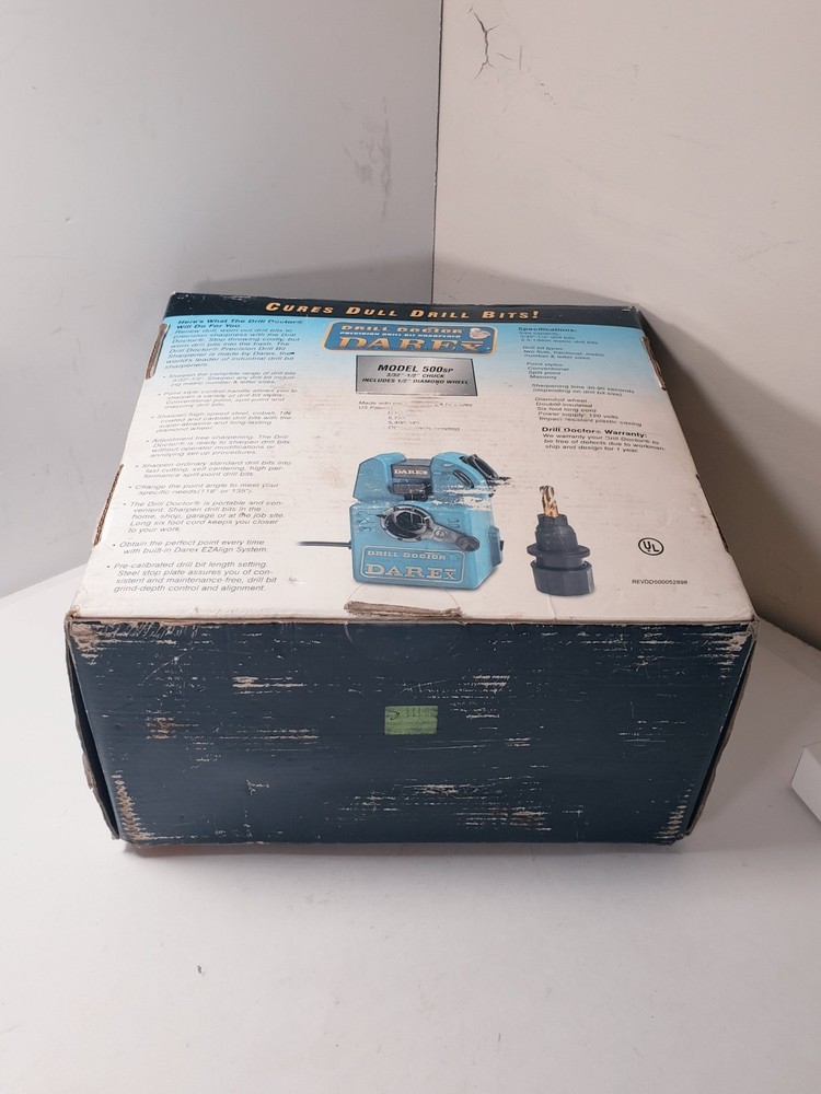 Drill Doctor DAREx Model DD500SP Shop Model Drill Bit Sharpening Machine TESTED