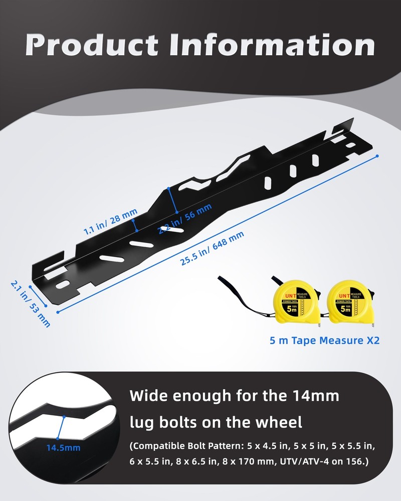 Toe Alignment Tool Plates 2pcs Wheel Alignment Tool Includes Two 5m Metal Tap...