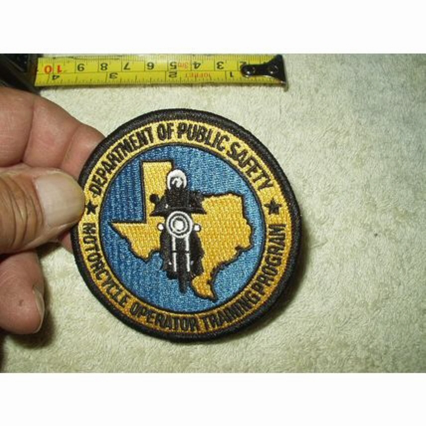 texas department of public safety motorcycle operator training program patch