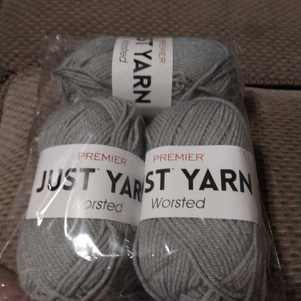 New Premier Just Yarn "Soft Gray"