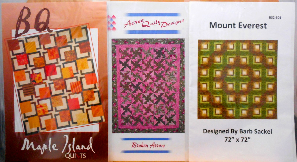 3 New Quilt Patterns-BQ-Broken Arrow-Mount Everest-All Patchwork #136
