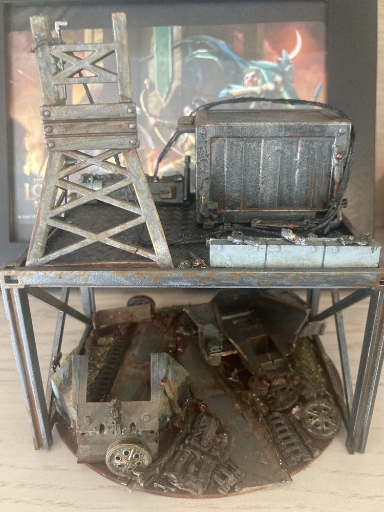 Necron Lychguards And Outpost Terrain