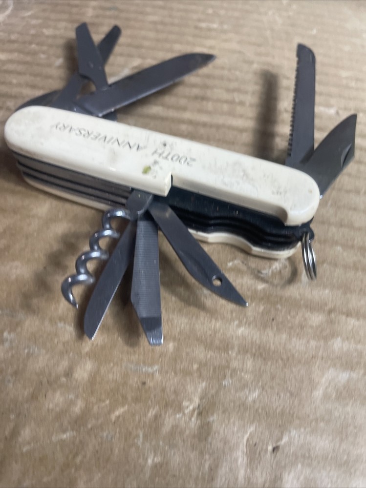 Vtg American Eagle 200th Anniversary Folding Pocket Knife 11 Function Multi Tool