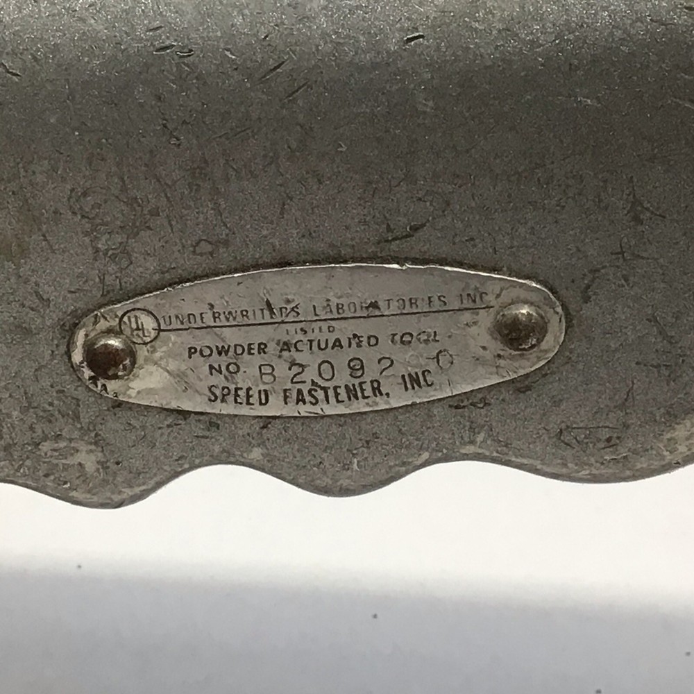 Powder Actuated Tool Speed Fastener Inc Model 825