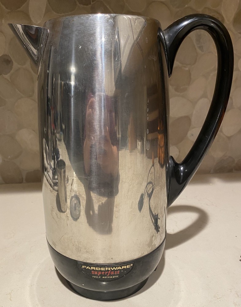 Vintage Farberware Superfast Fully Automatic 12 Cup Percolator USA BRONX N.Y.