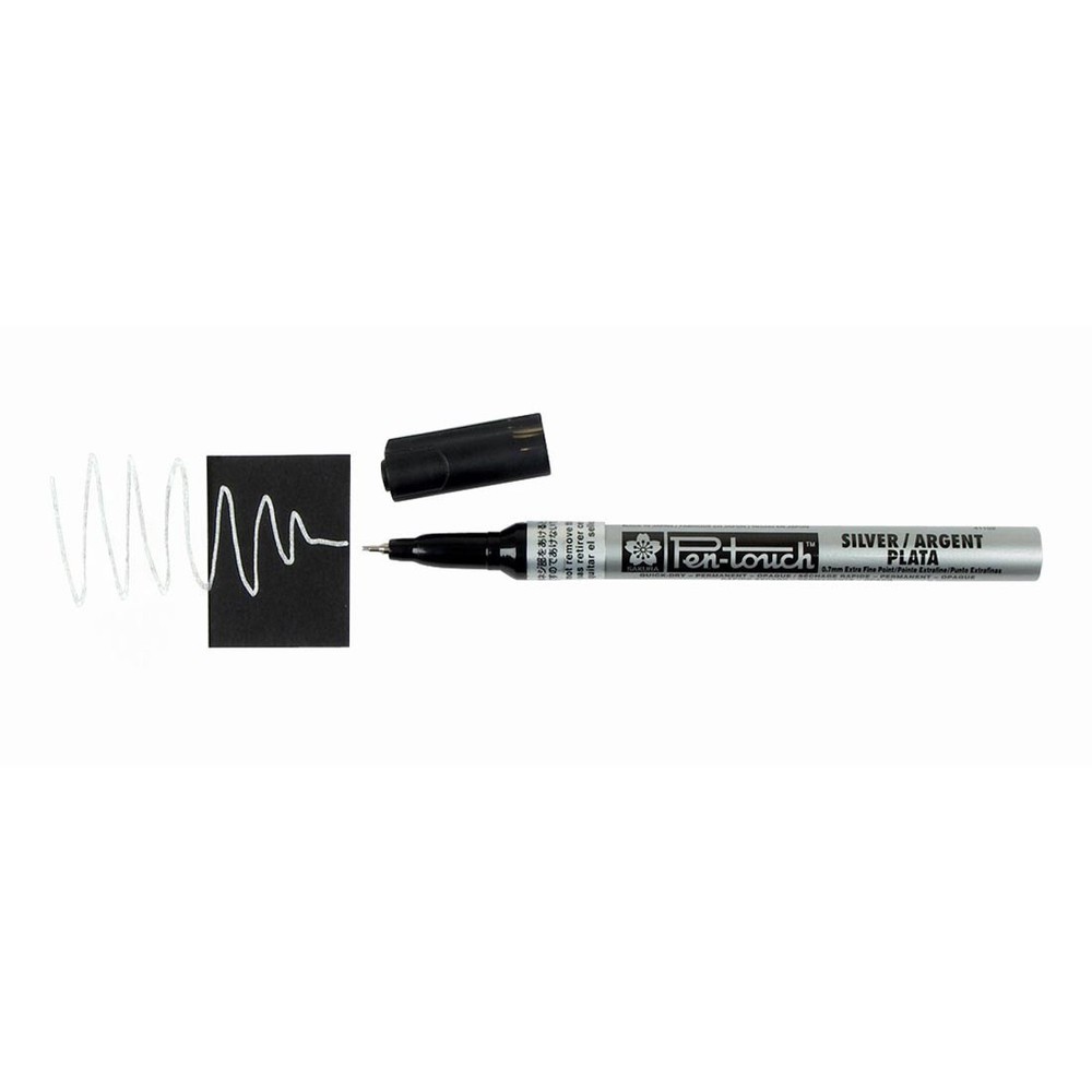 Sakura Pen-Touch Opaque Marker Extra Fine Point Metallic Silver