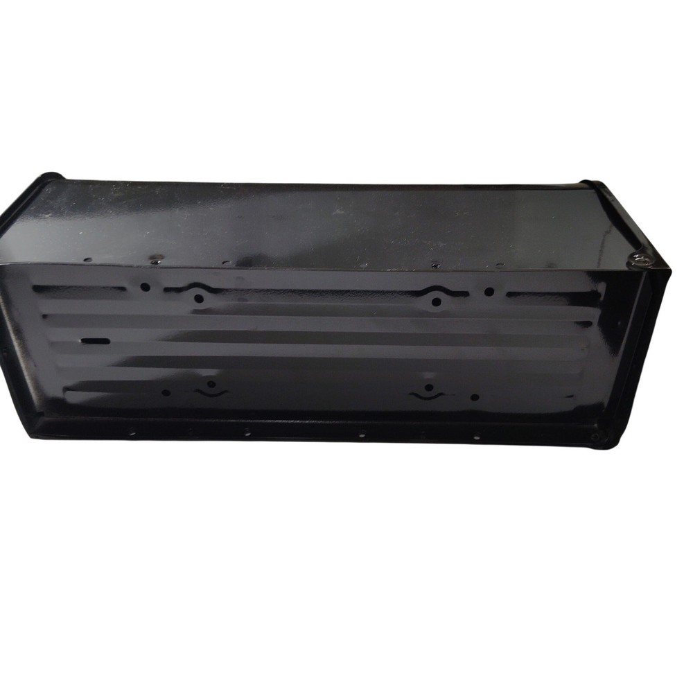 Architectural Mailboxes Elite Black Medium Steel Post Mount Mailbox Model E1100B