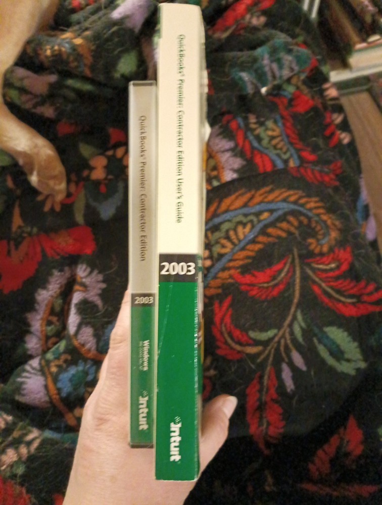 Intuit Quickbooks 2003 Premier Contractor Edition Software Complete Read