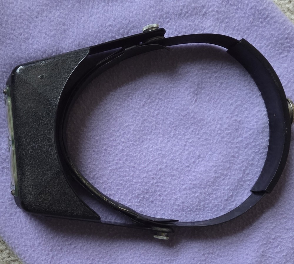 Vintage Donegan Optical Opti-VISOR Binocular Magnifier, Adjustable Headband