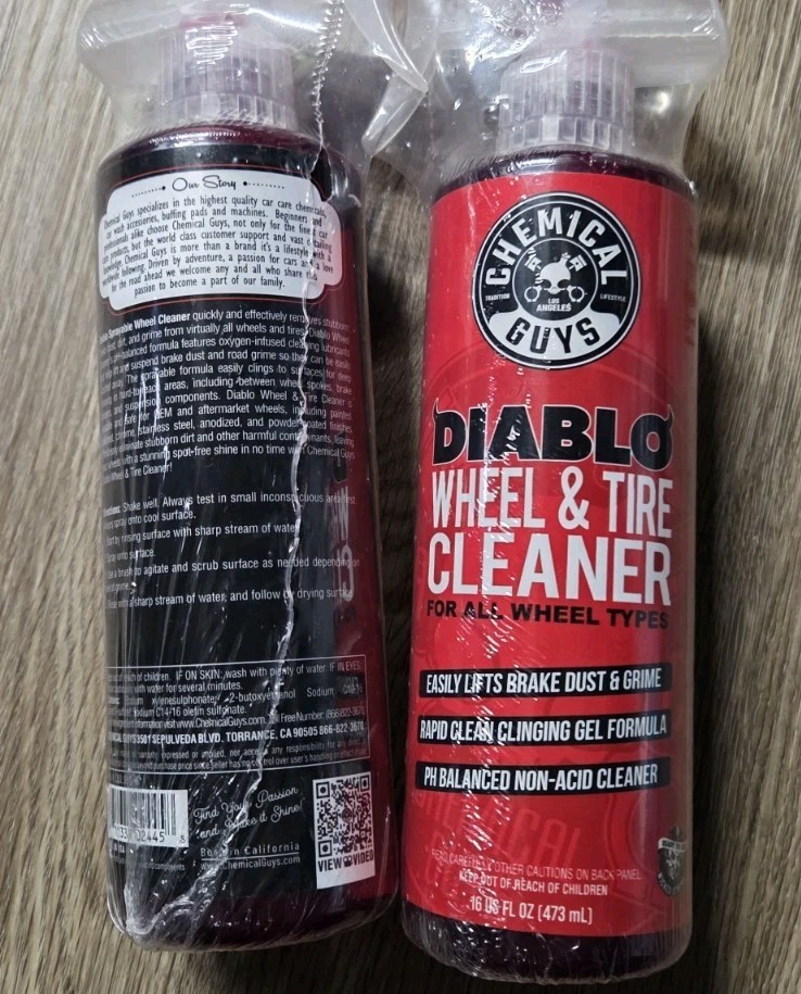 2 Pack Chemical Guys Diablo Wheel Cleaner 16 Fl Oz. Bottle