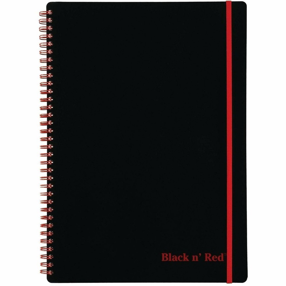 Black N Red E67008 Perforated Notebook 70 Sheets 8.25x11.75in Black