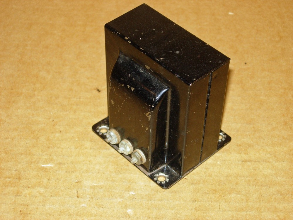 UNKNOWN MAKE AUDIO TRANSFORMER-1920s-PLATE TO PUSH-PULL GRIDS-TESTED OK