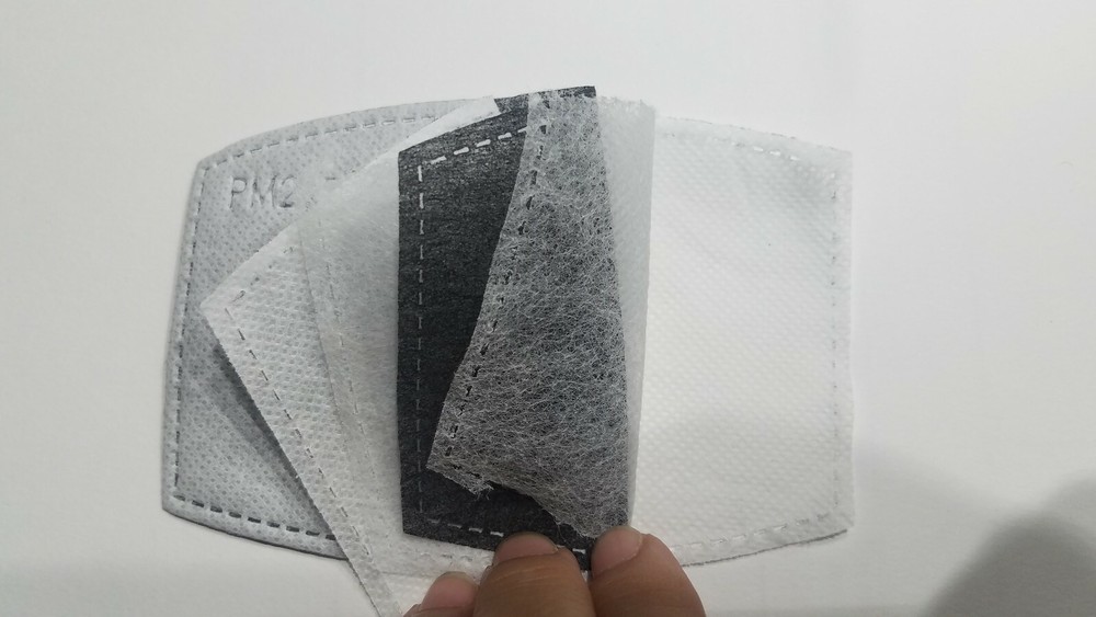 10pcs/pack 5 Layer PM2.5 Activated Carbon for Cloth Mask with Filter Pocket!