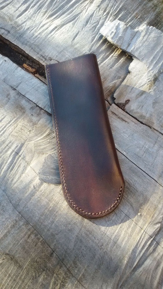 Hand made leather Bahco Laplander bushcraft Saw sheath