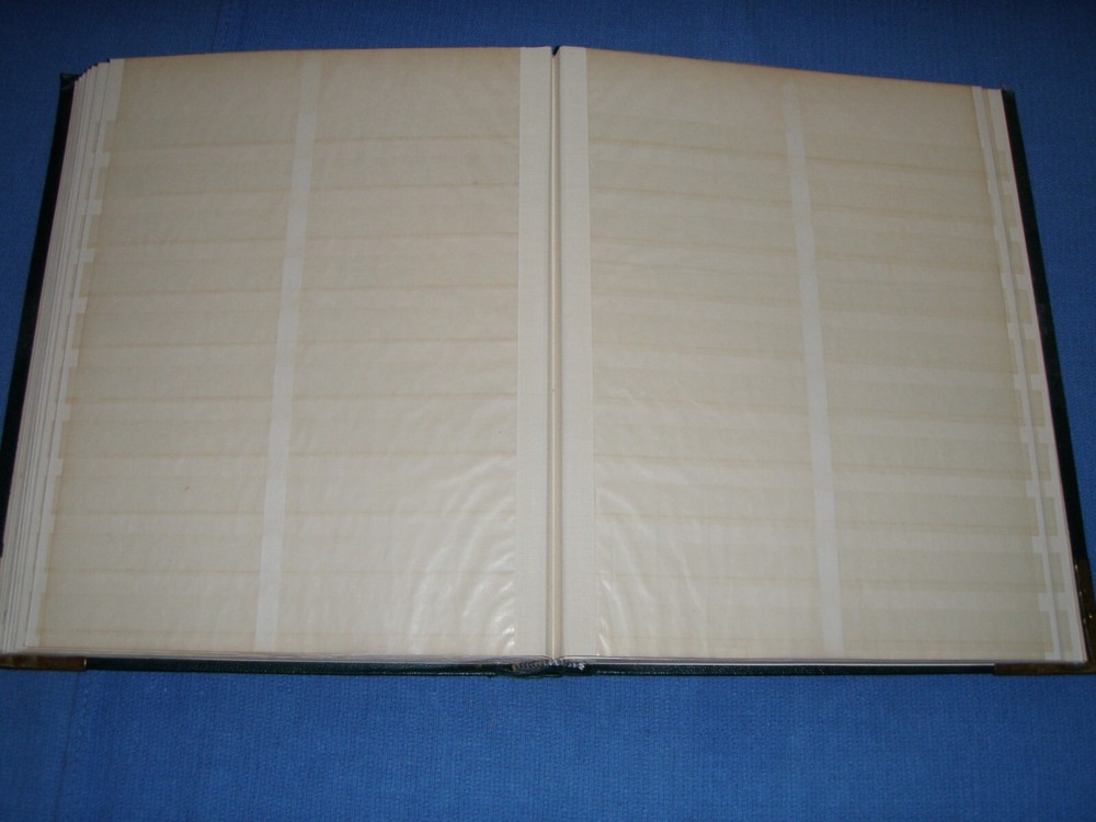 Green Importa Stock Book 20 double sided divided pages BlueLakeStamps Useful