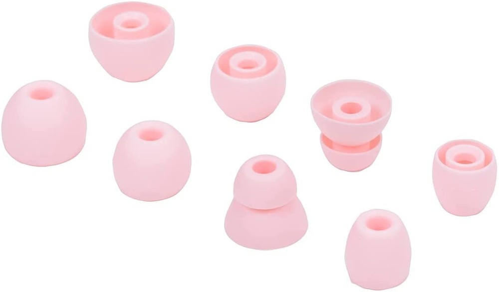 JNSA Replacement Eartips Earbuds Tips Compatible S/M/L/Double Flange, Pink