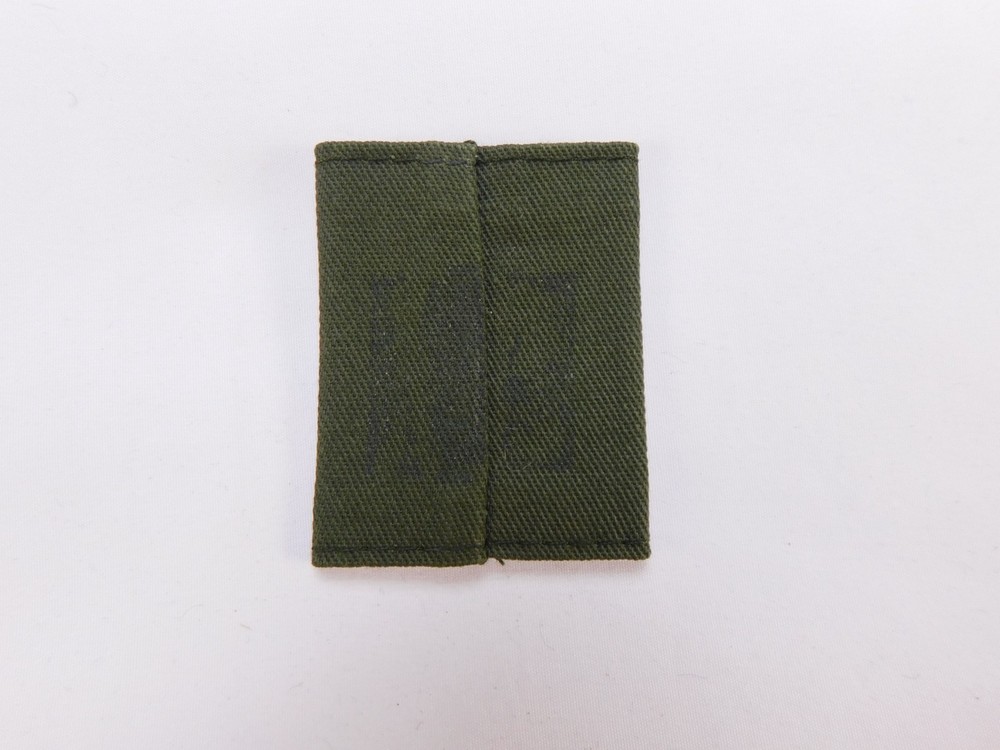 US Air Force USAF Gortex Loop Rank 2nd Lt. Lieutenant BDU Green Slide Patch