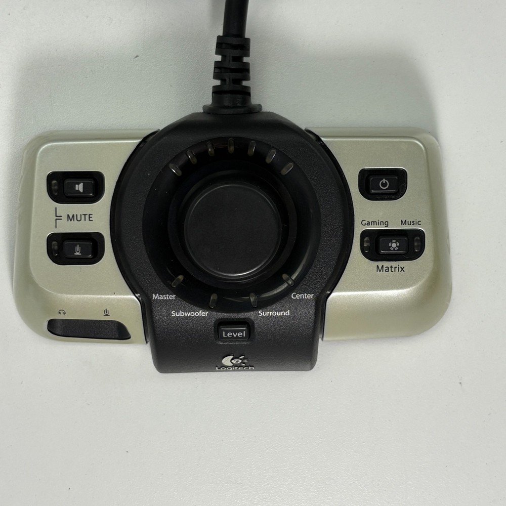 Logitech G51 Volume Controller Sound Wired Remote Pod Control Unit Only OEM