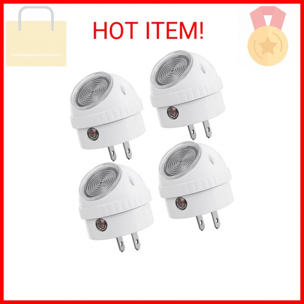 DEWENWILS Plug in Night Lights into Wall, Dusk to Dawn Sensor, 360° Rotating LED