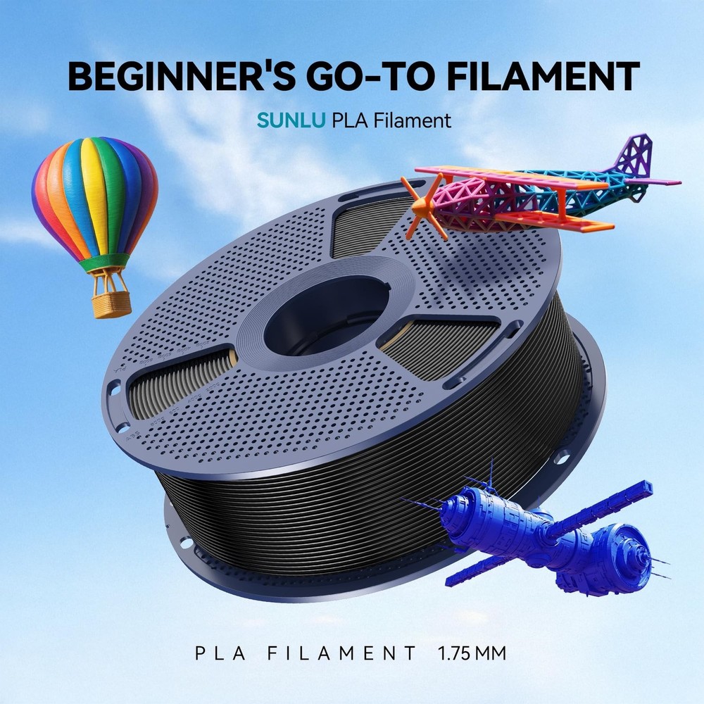 SUNLU 16 Color PLA Filament Bundle Multicolor, PLA 3D Printer Filament 1.75mm...