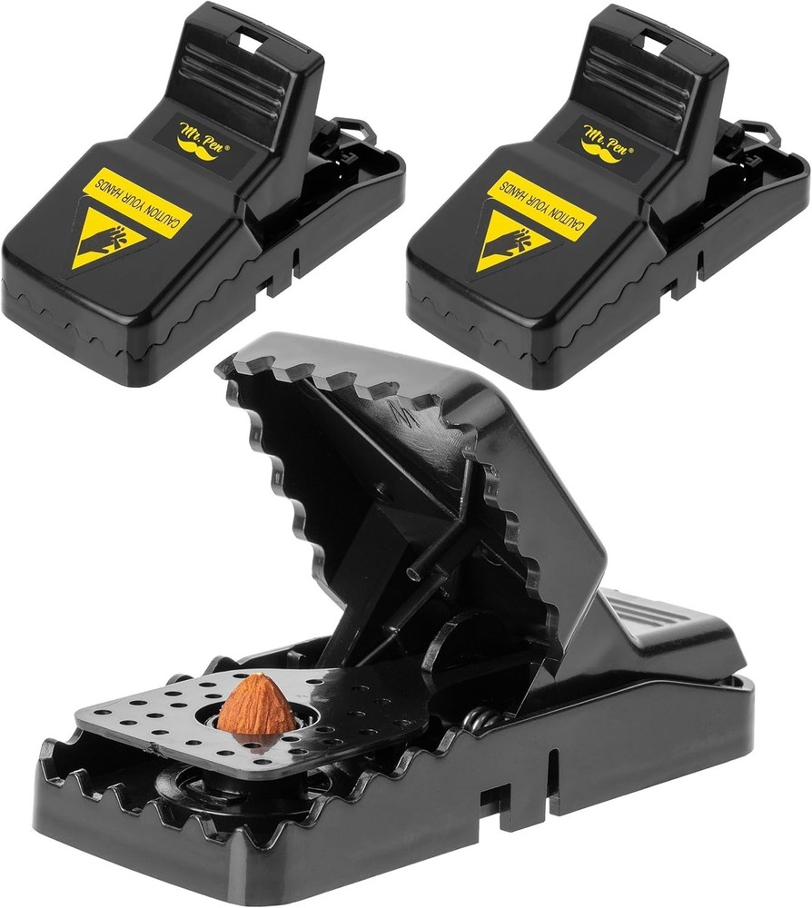 Odorless Mouse Snap Trap - 3 Pack for Quick and Effective Elimination