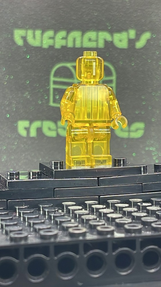CUSTOM BLANK MOC TRANSPARENTYELLOW MINIFIG