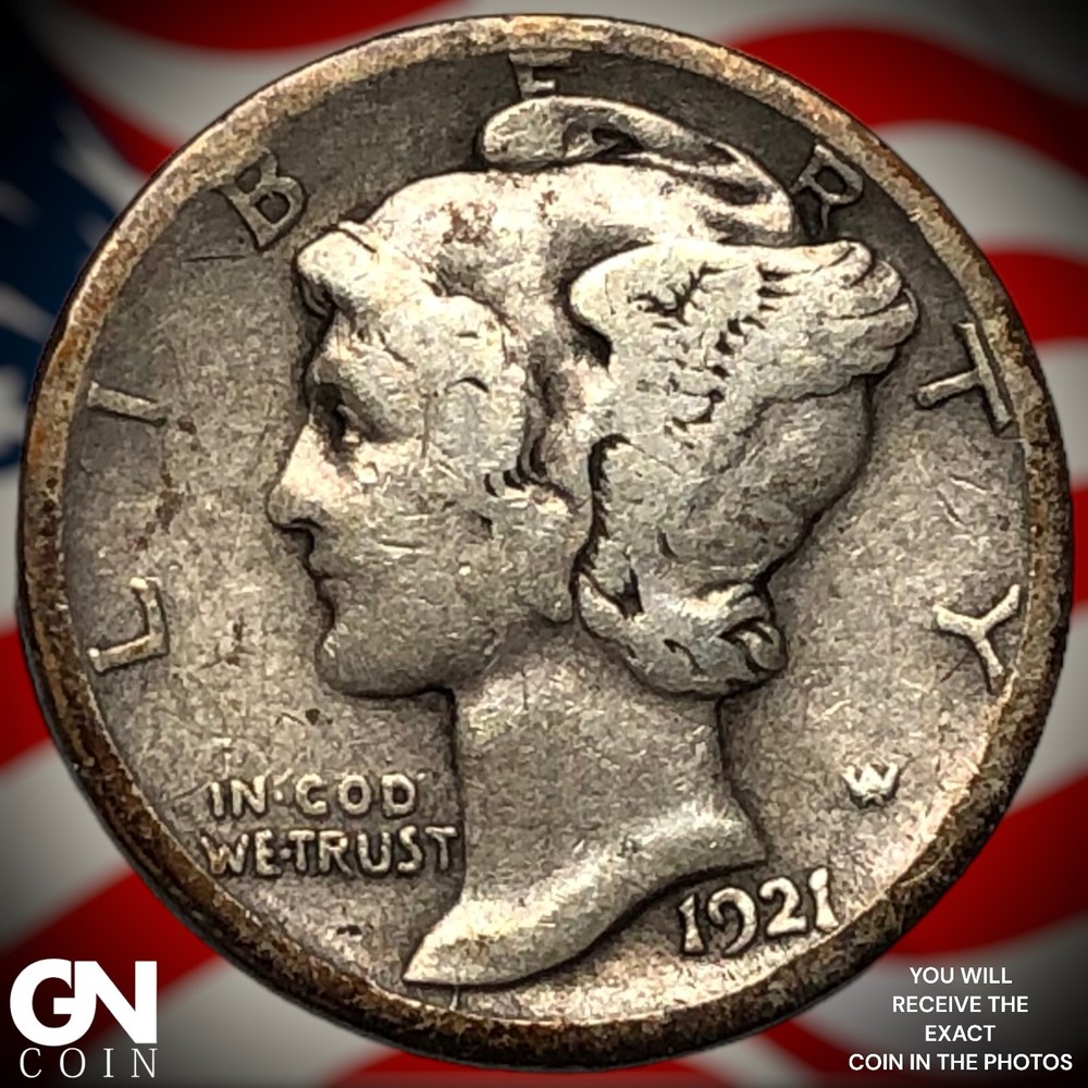 1921 D Mercury Dime  M6669