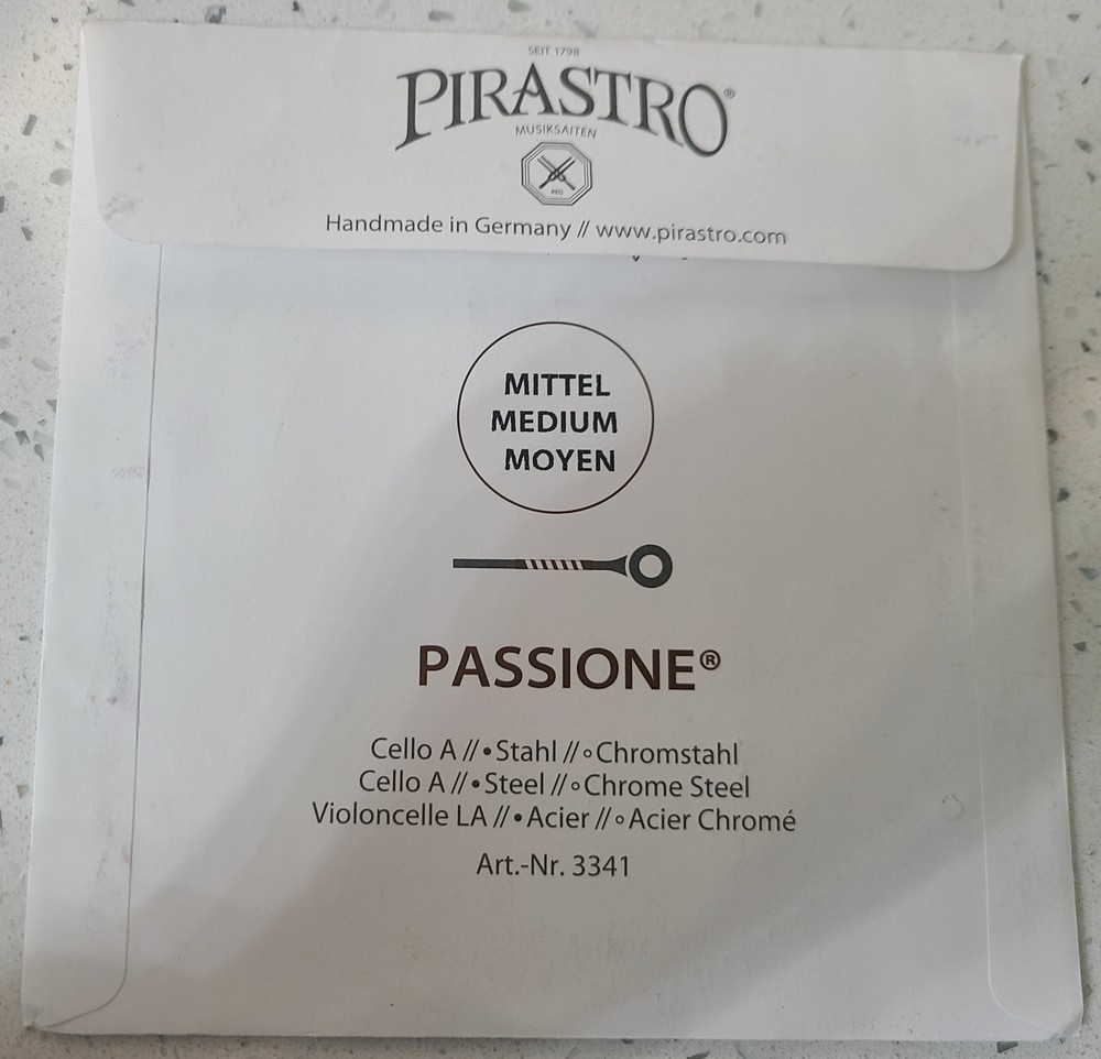 Passione Cello - A String, chromesteel / Steel