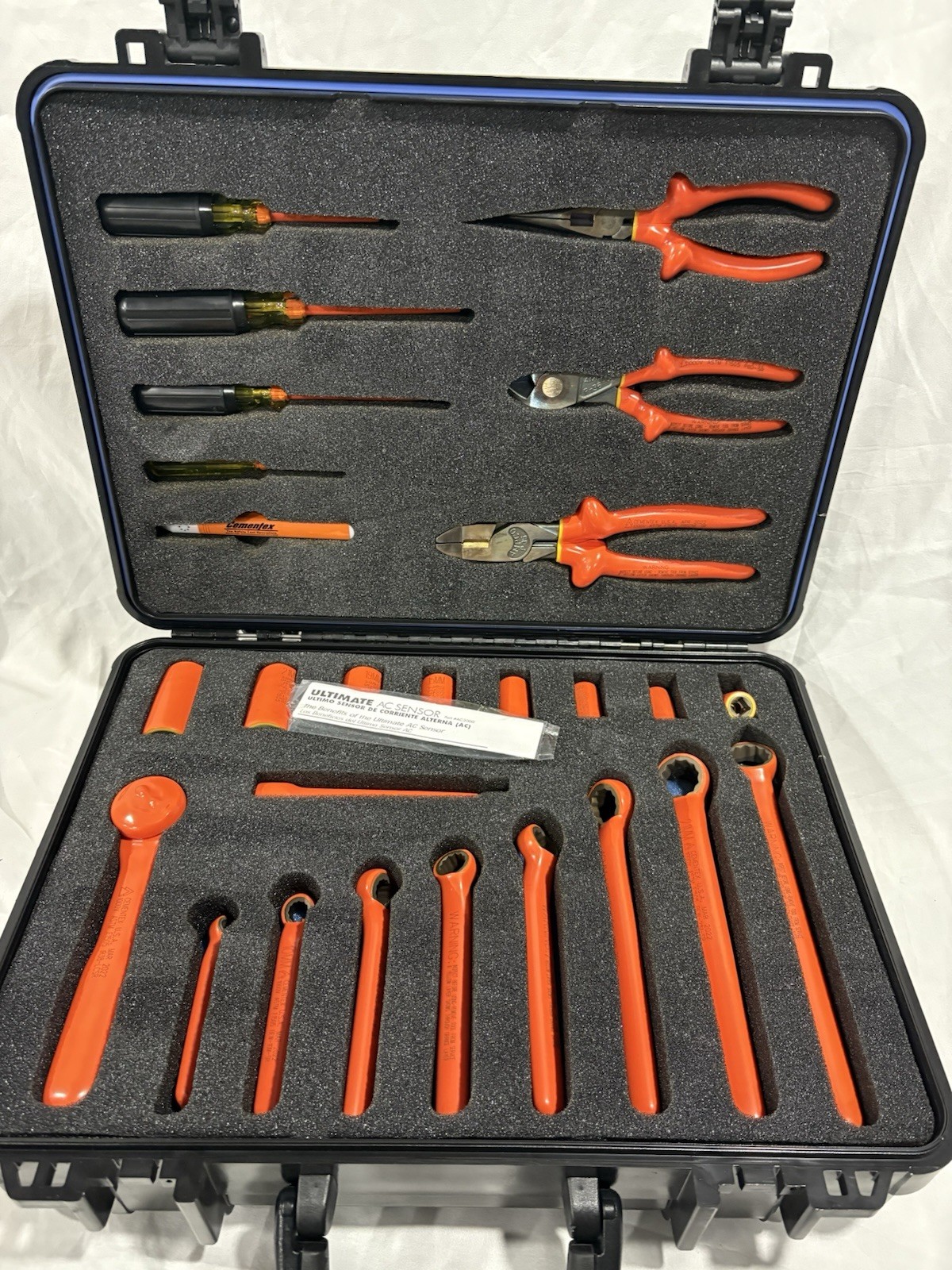 CEMENTEX DELUXE 27 PC METRIC INSULATED 1000 WATT HIGH VOLTAGE TOOL SET