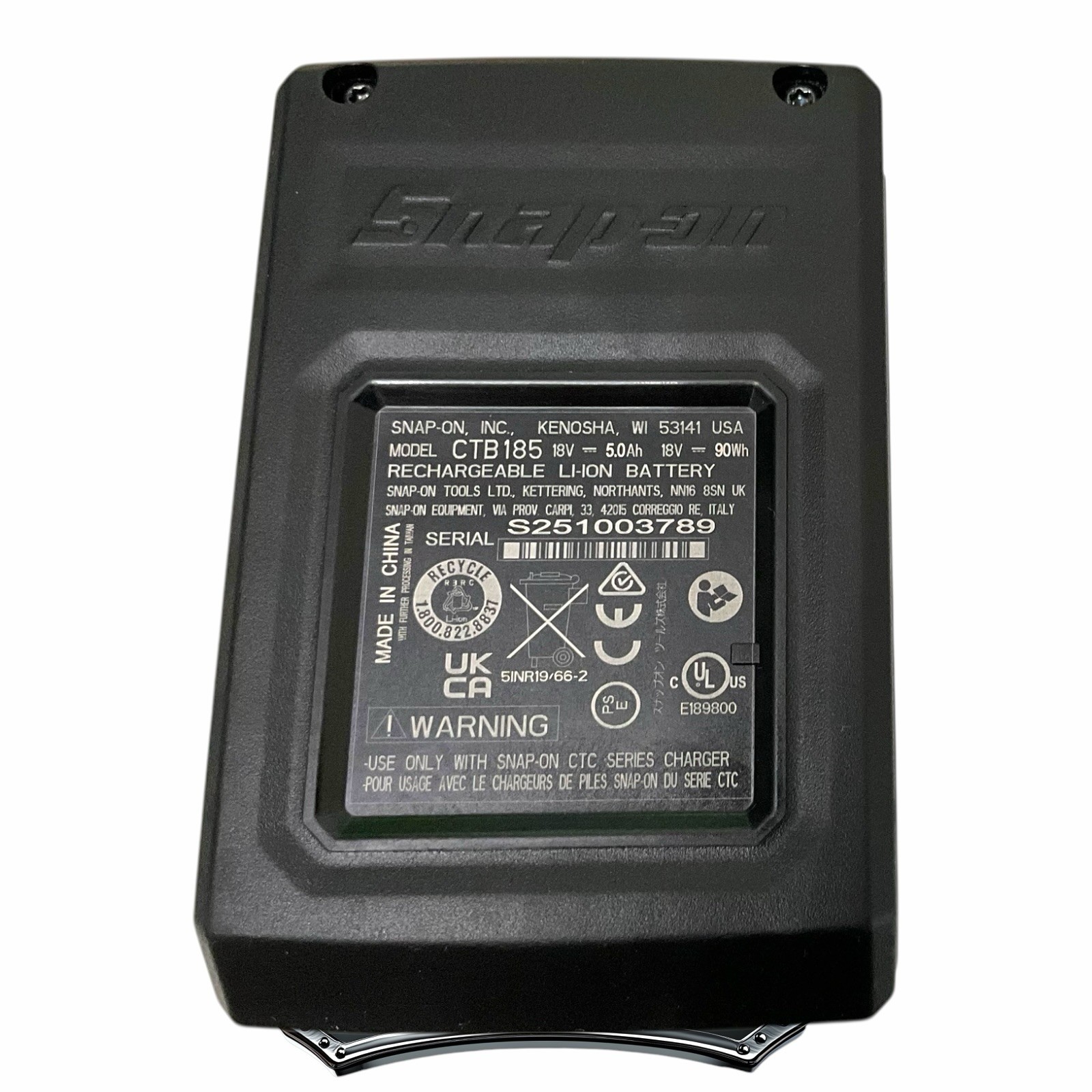 Snap-on Tools NEW CTB185 18V 5Ah Cordless Battery with Status Indicator Tested!