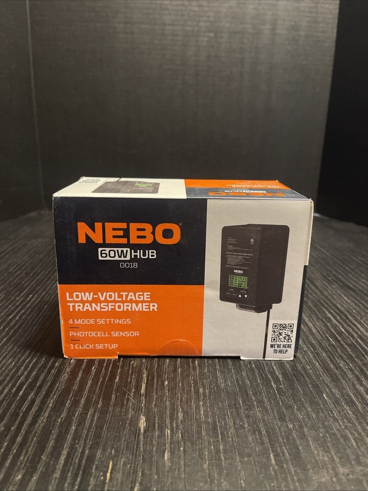 NEBO 60w Hub Low-Voltage Transformer 4 Mode Settings Photocell Sensor