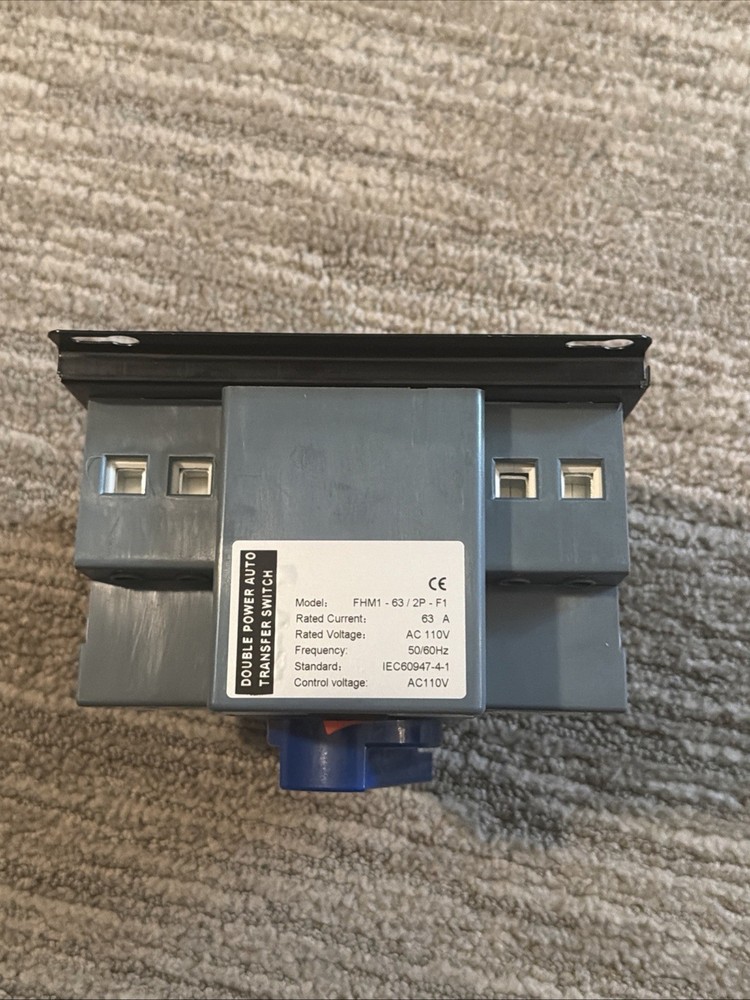 Dual Power Automatic Transfer Switch, 2P 63A 110V 50/60Hz