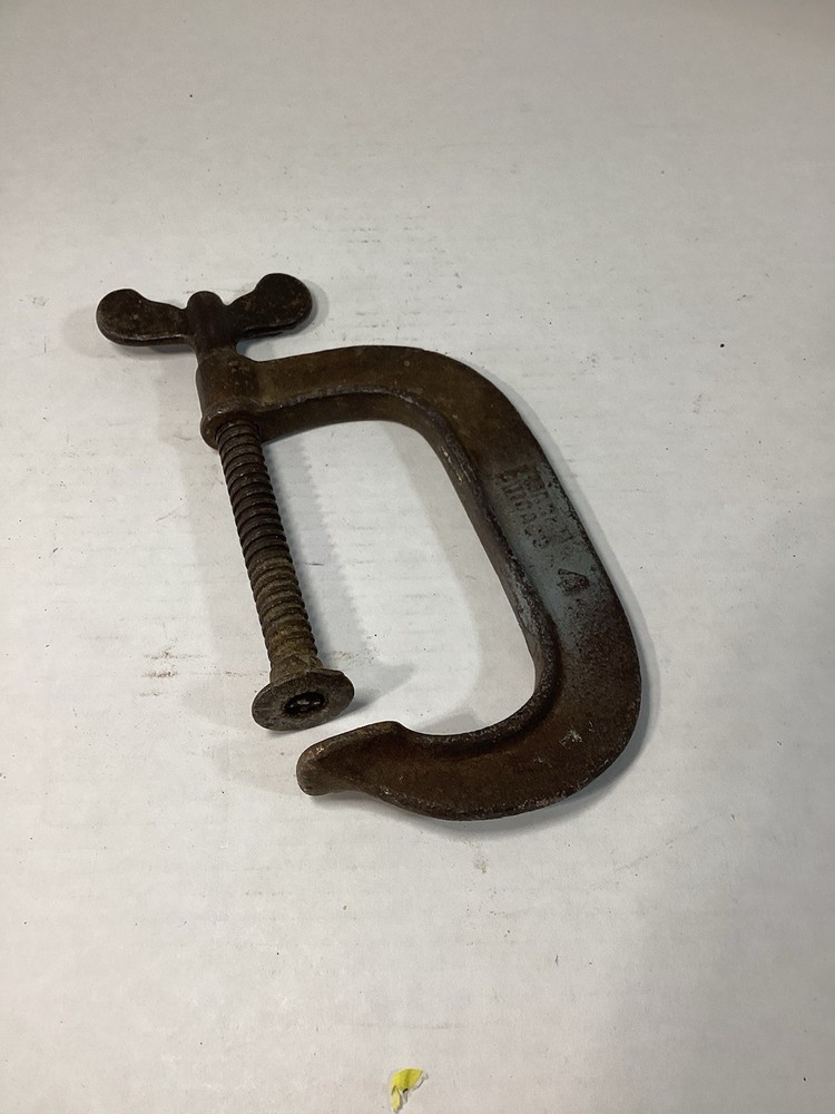 Antique Bat Wing C Clamp 4" Nice!