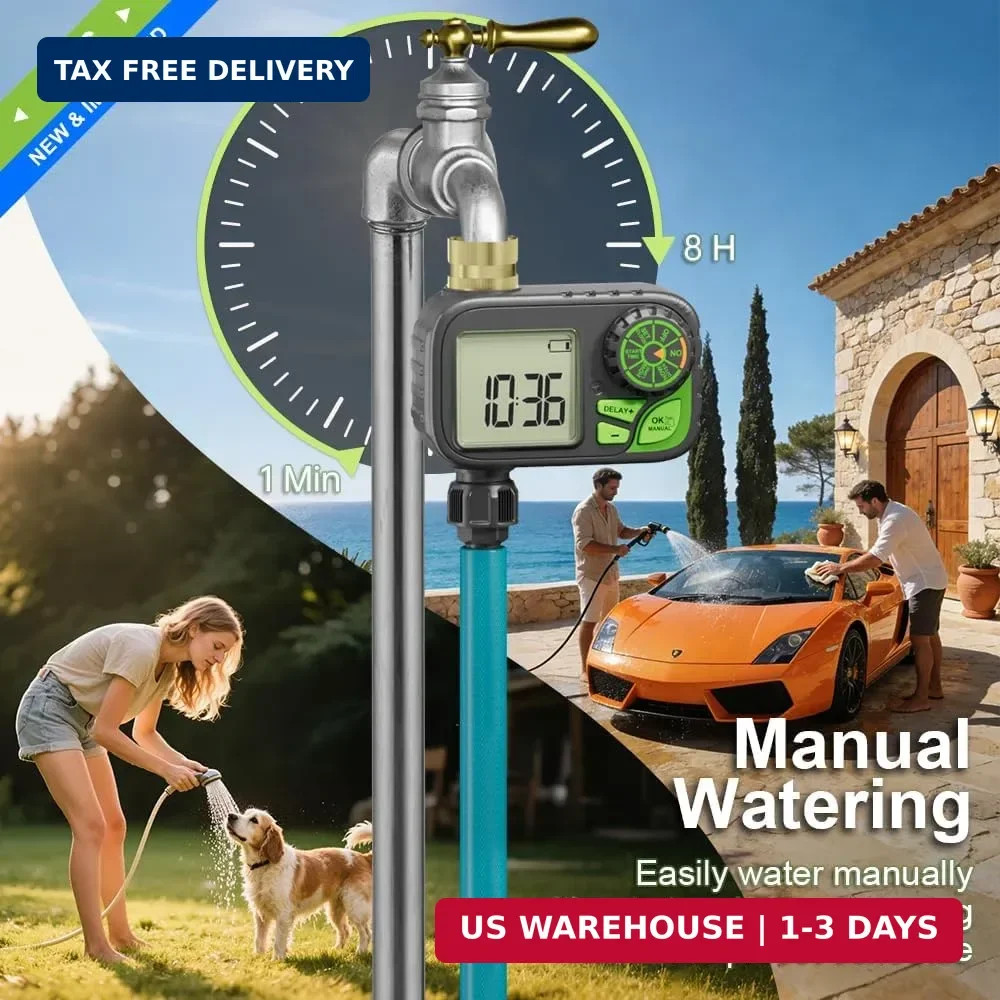 Sprinkler Timer Water Hose Timer - Programmable Digital Irrigation Outdoor Water