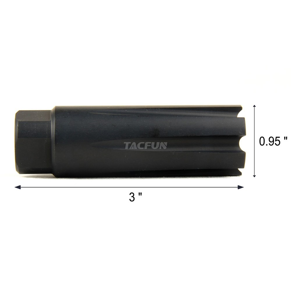 Muzzle Brake 1/2x28 TPI Linear Compensator for 9mm /w Washer
