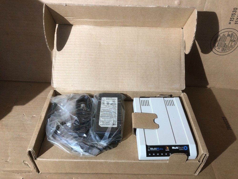 MultiModem MultiTech Systems MT5634ZBA V.90 Serial Port Data Modem w/Adapter New