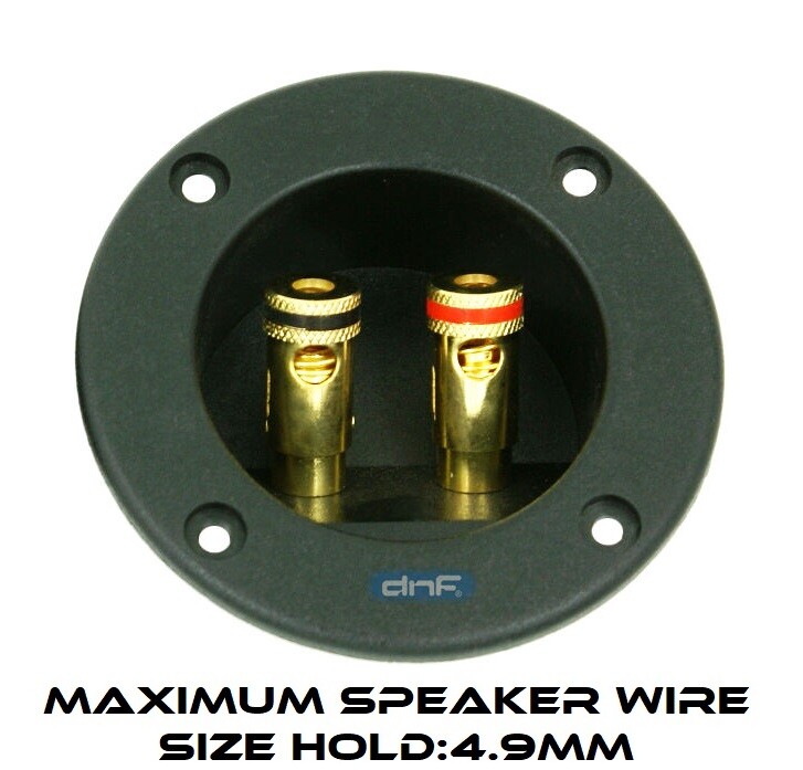 SPEAKER BOX TERMINAL ROUND SPRING CUP CONNECTOR SUBWOOFER ENCLOSURE WIRE INSTALL