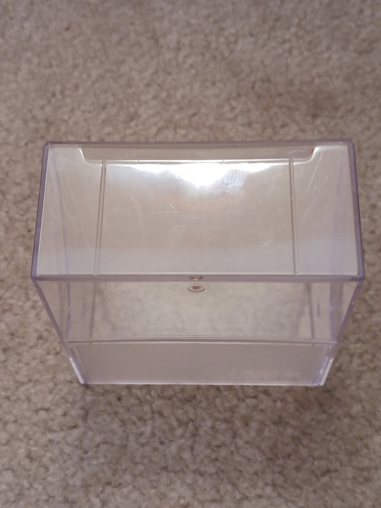 MEMOREX 10-Disk 3.5" Floppy Disk Plastic Storage Box for Desk/Drawer-Clear